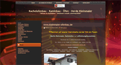 Desktop Screenshot of kleinmaier-ofenbau.de